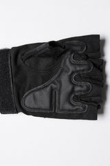 black mens punk gloves
