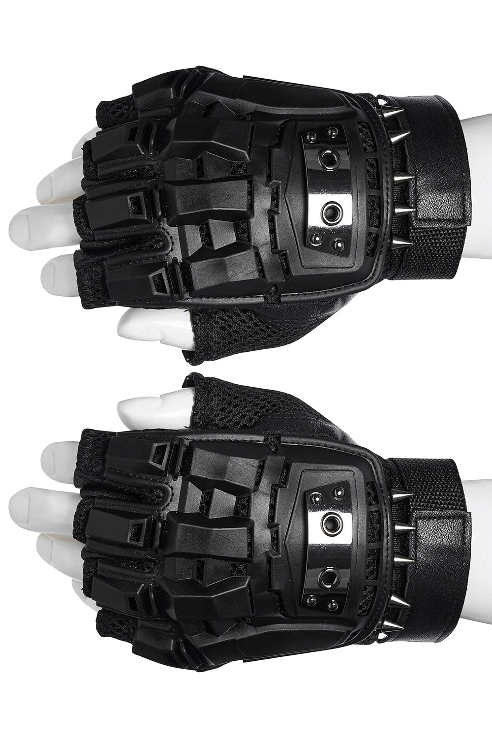 mens spiked leather gloves