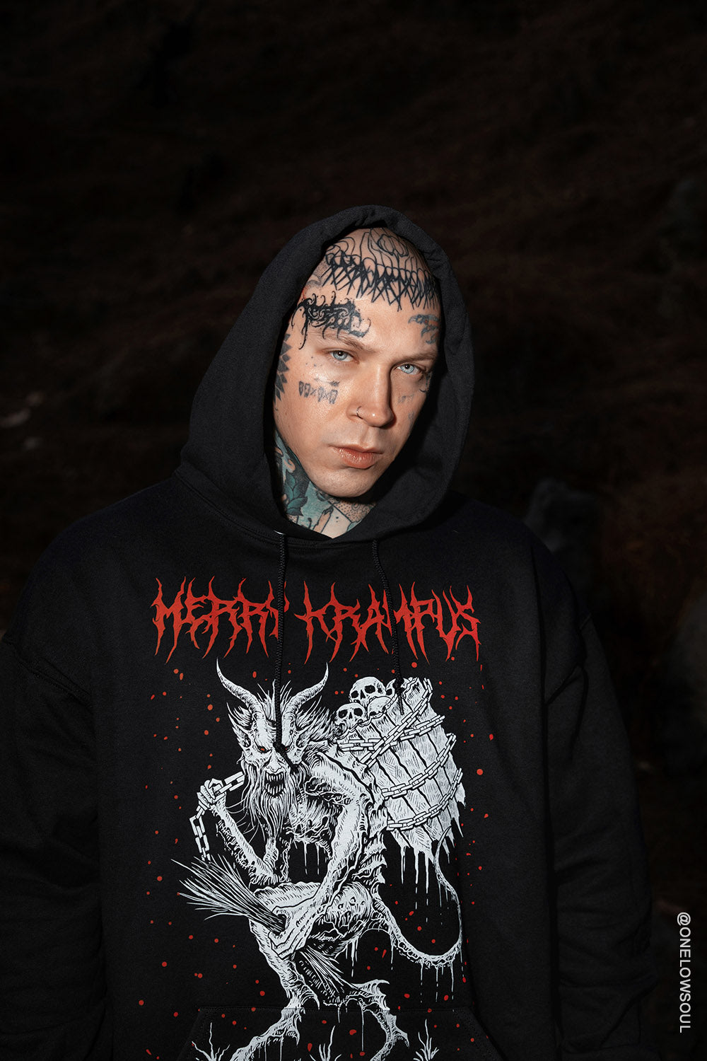 ugly heavy metal christmas hoodie