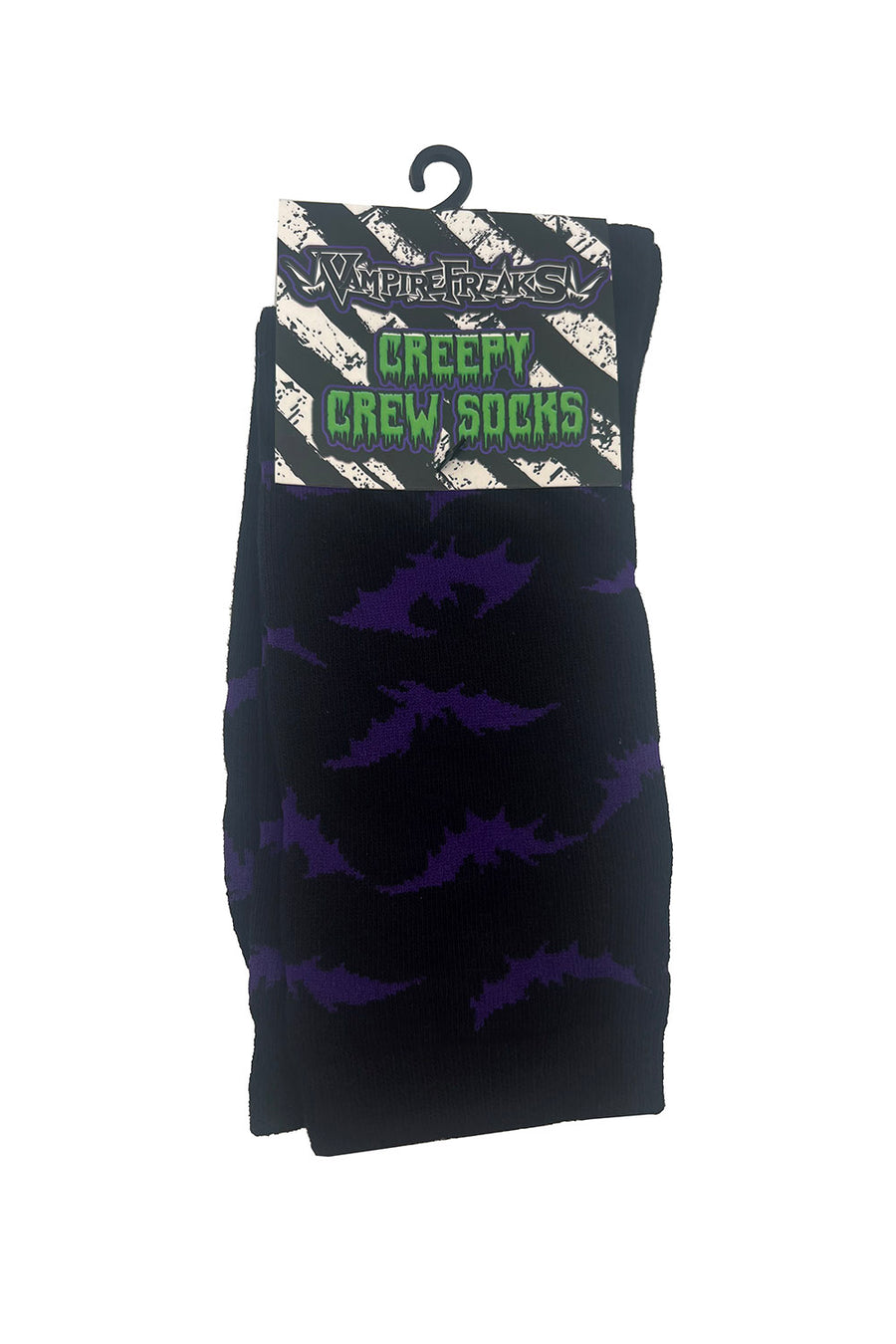 Creepy Crew Socks [Purple Bats]