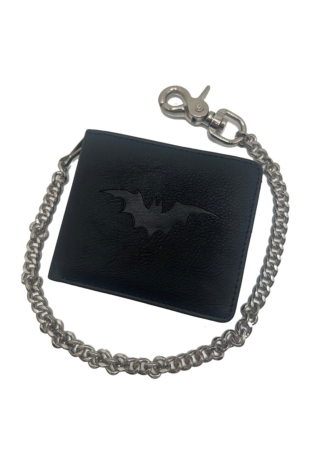 mens gothic bat bifold wallet