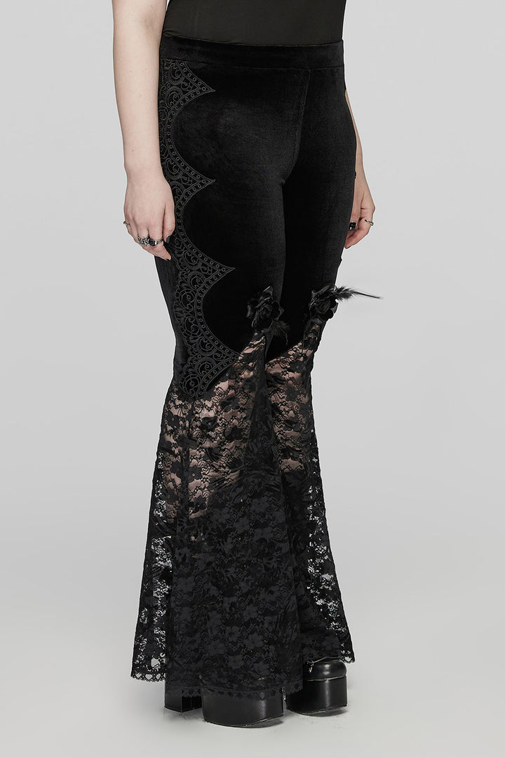 gothic lace pants