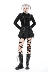 womens distressed long sleeve post-apocalyptic shrug