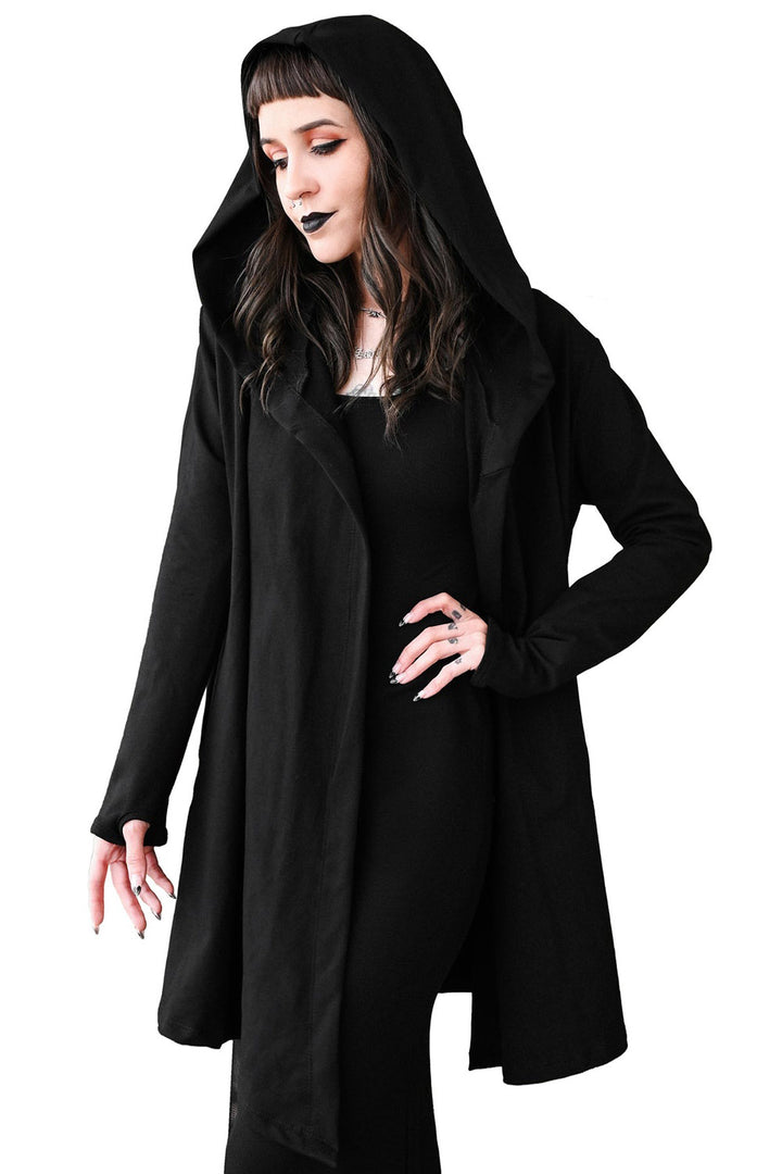 irregular asymmetric hem hoodie