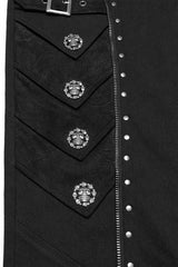 mens ribbed gothic trousers by punk rave