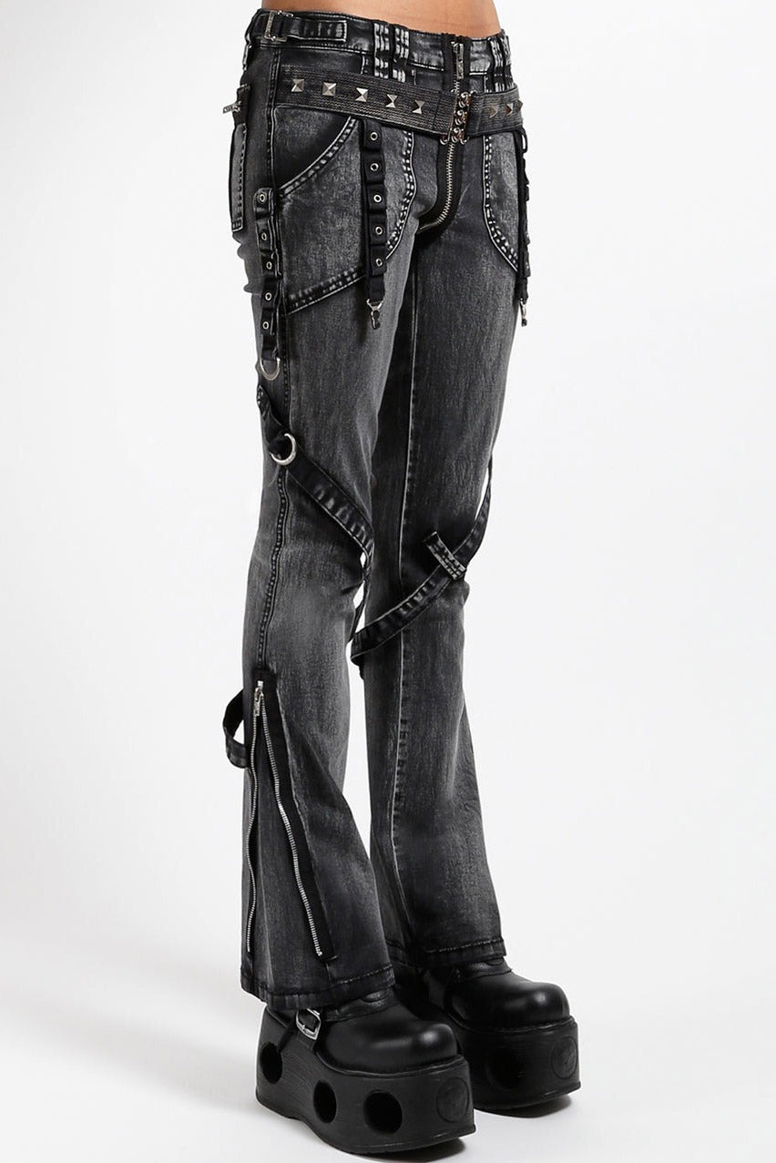 womens distressed punk jeans by tripp NYC