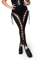 womens corset black gothic leggings