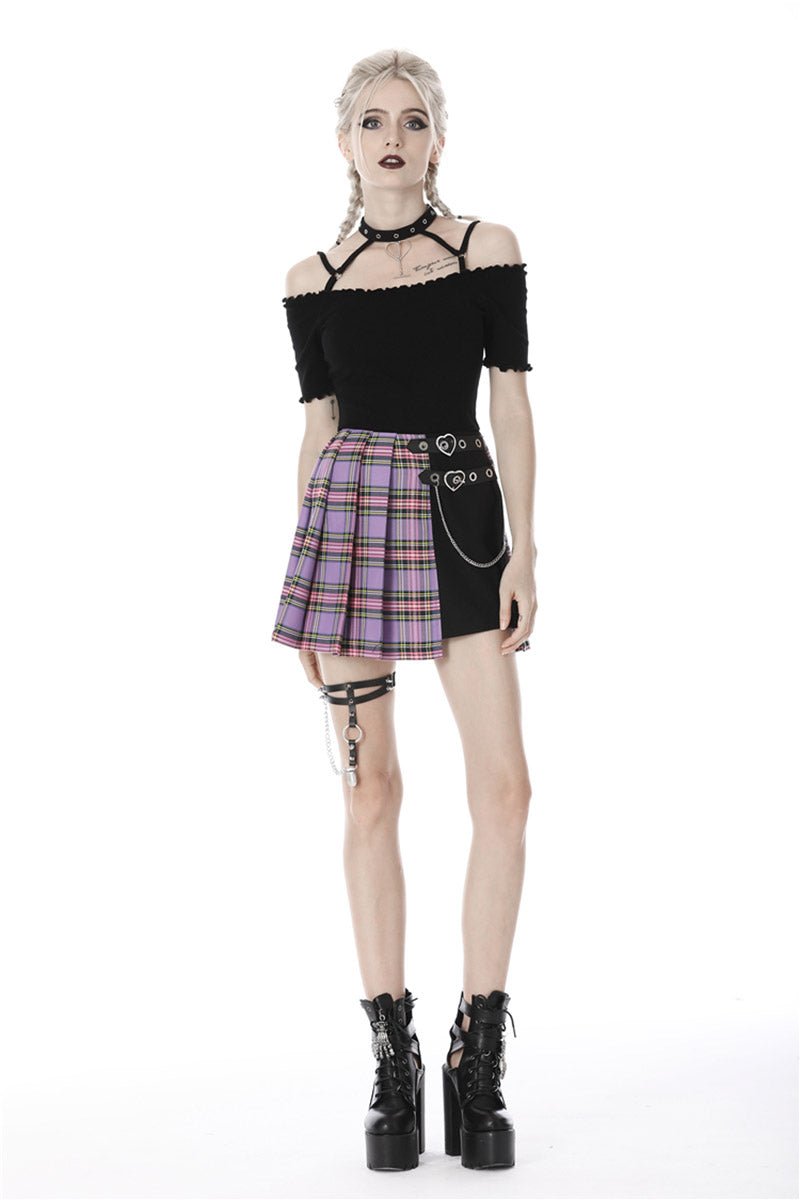 Grunge Love Pleated Skirt - skirts - VampireFreaks - Dark In Love