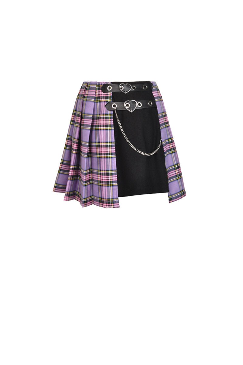 Grunge Love Pleated Skirt - skirts - VampireFreaks - Dark In Love