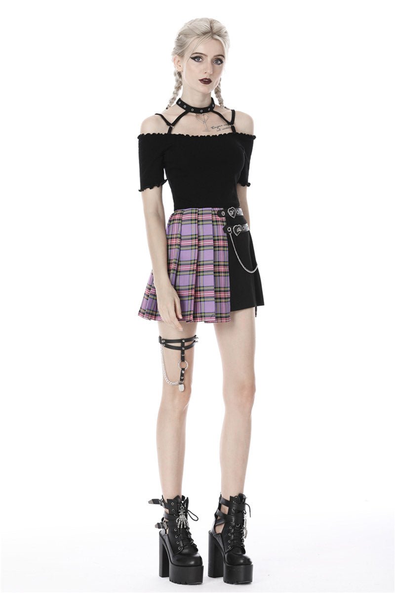 Grunge Love Pleated Skirt - skirts - VampireFreaks - Dark In Love