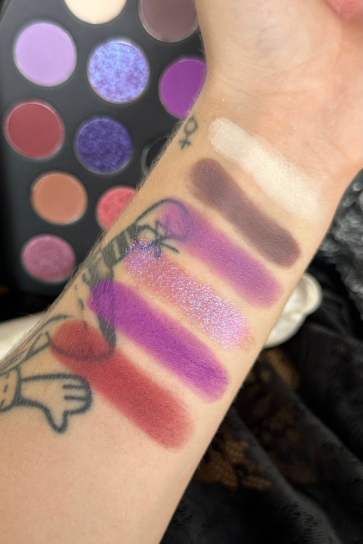 gothic eyeshadow swatches