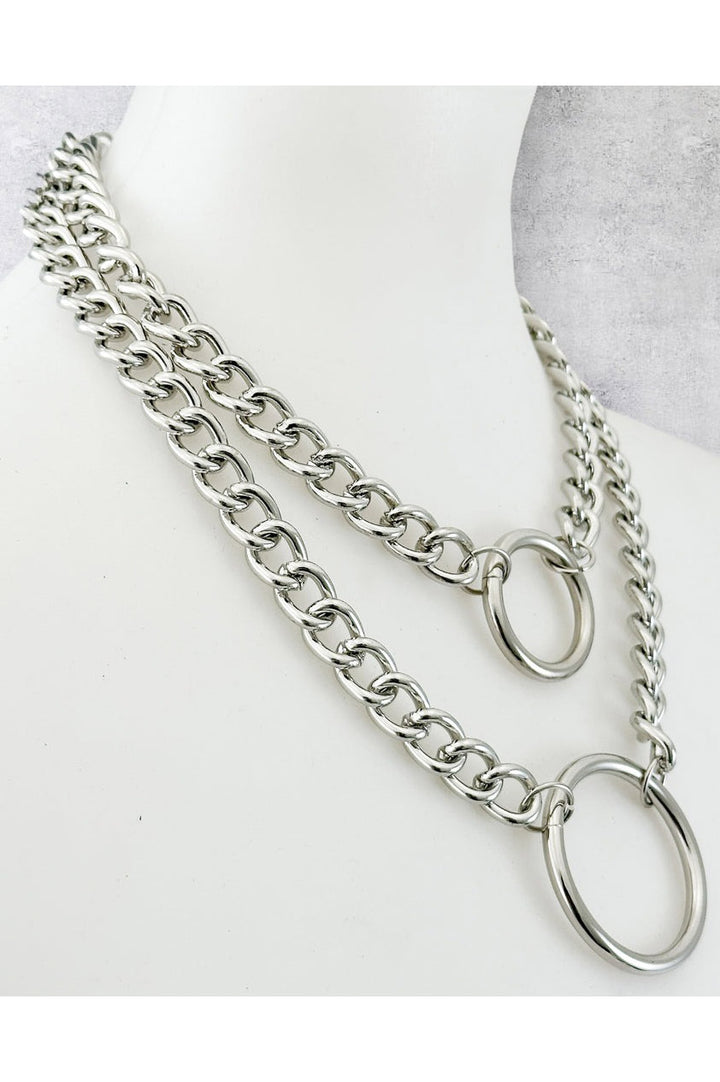 Double O-Ring Stacked Necklace