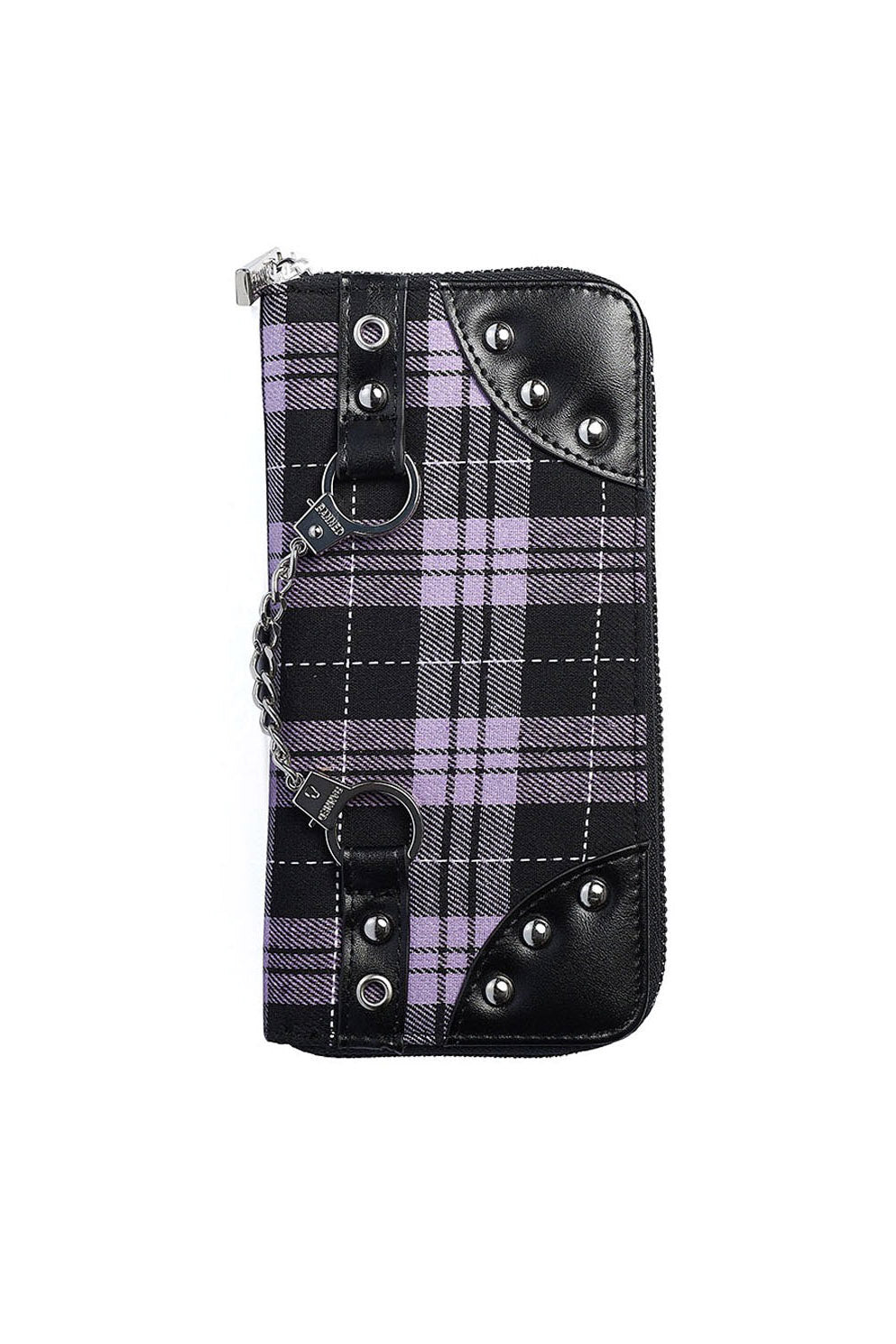 pastel purple plaid punk wallet by banned apparel