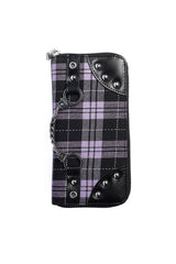 pastel purple plaid punk wallet by banned apparel