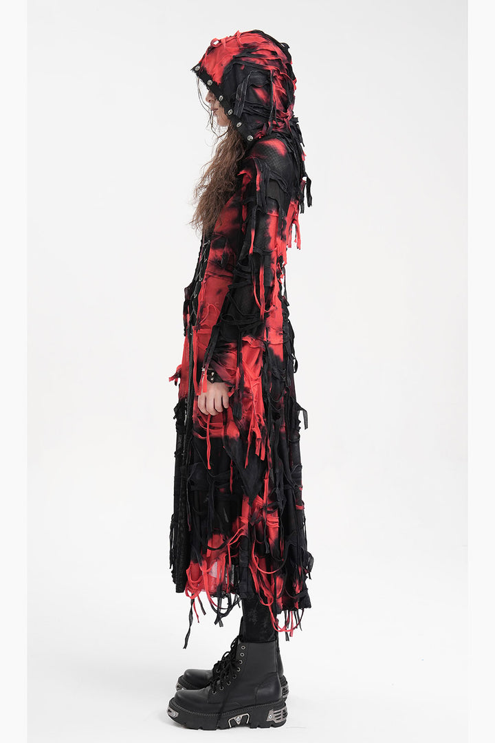 tie-dye grunge post-apocalyptic coat