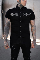 mens short sleeve gothic shirt