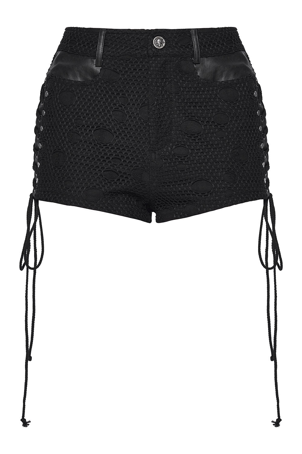 fishnet corset shorts