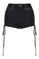 fishnet corset shorts