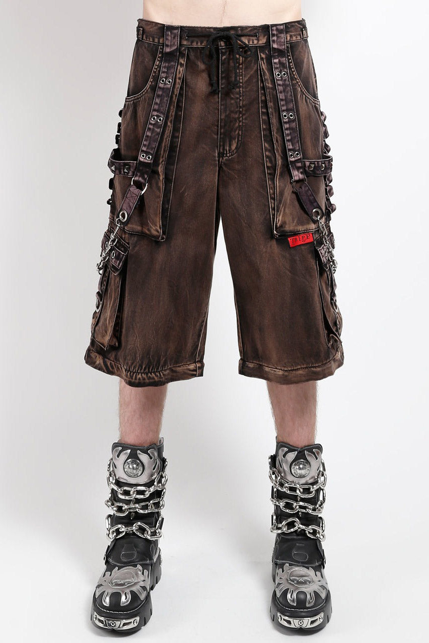 mens baggy grunge goth shorts