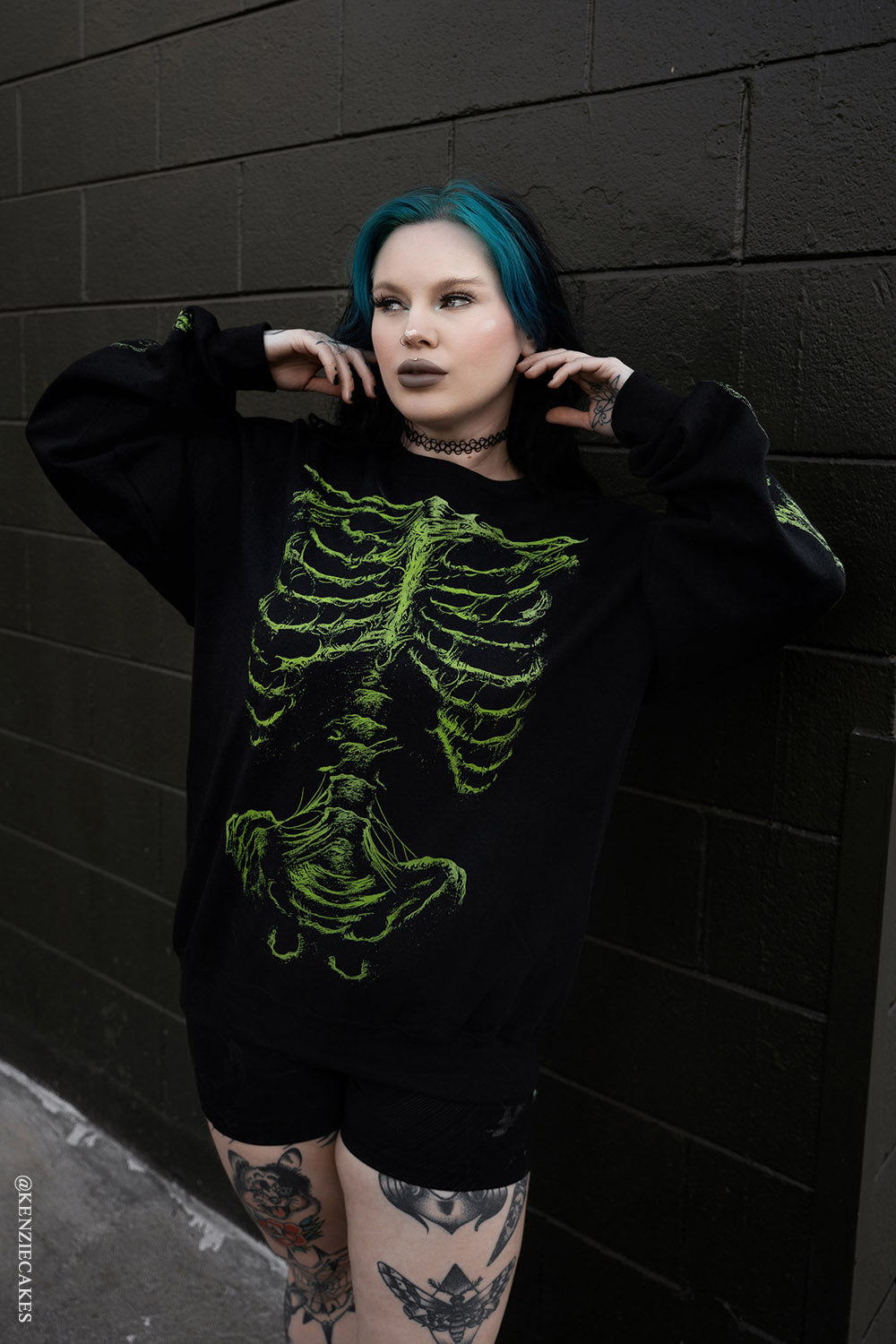 zombie skeleton sweatshirt
