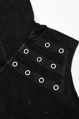 eyelet studded mens punk asymmetric tank top by punk rave