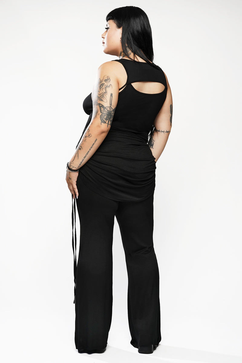ethical and sustainable gothic tank top with cutout 