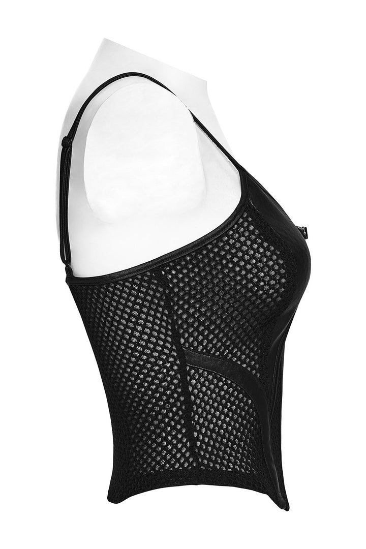 netted mesh tank top