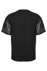 mens gothic black short sleeve mesh shirt by punk rave