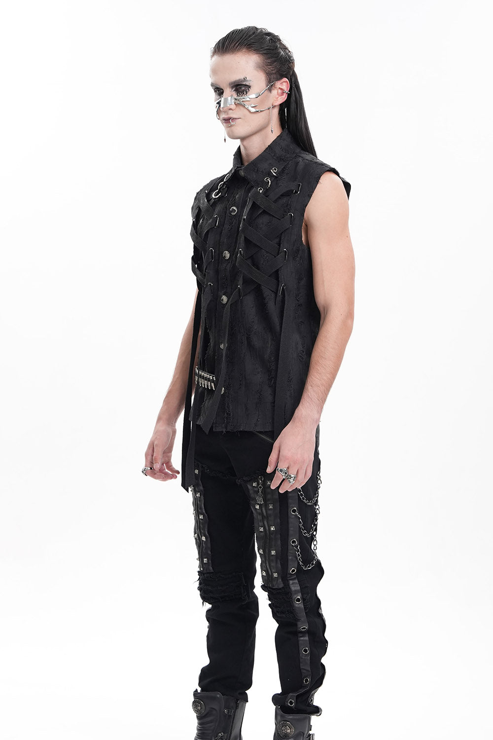 Deathrock Pierced Punk Vest – VampireFreaks