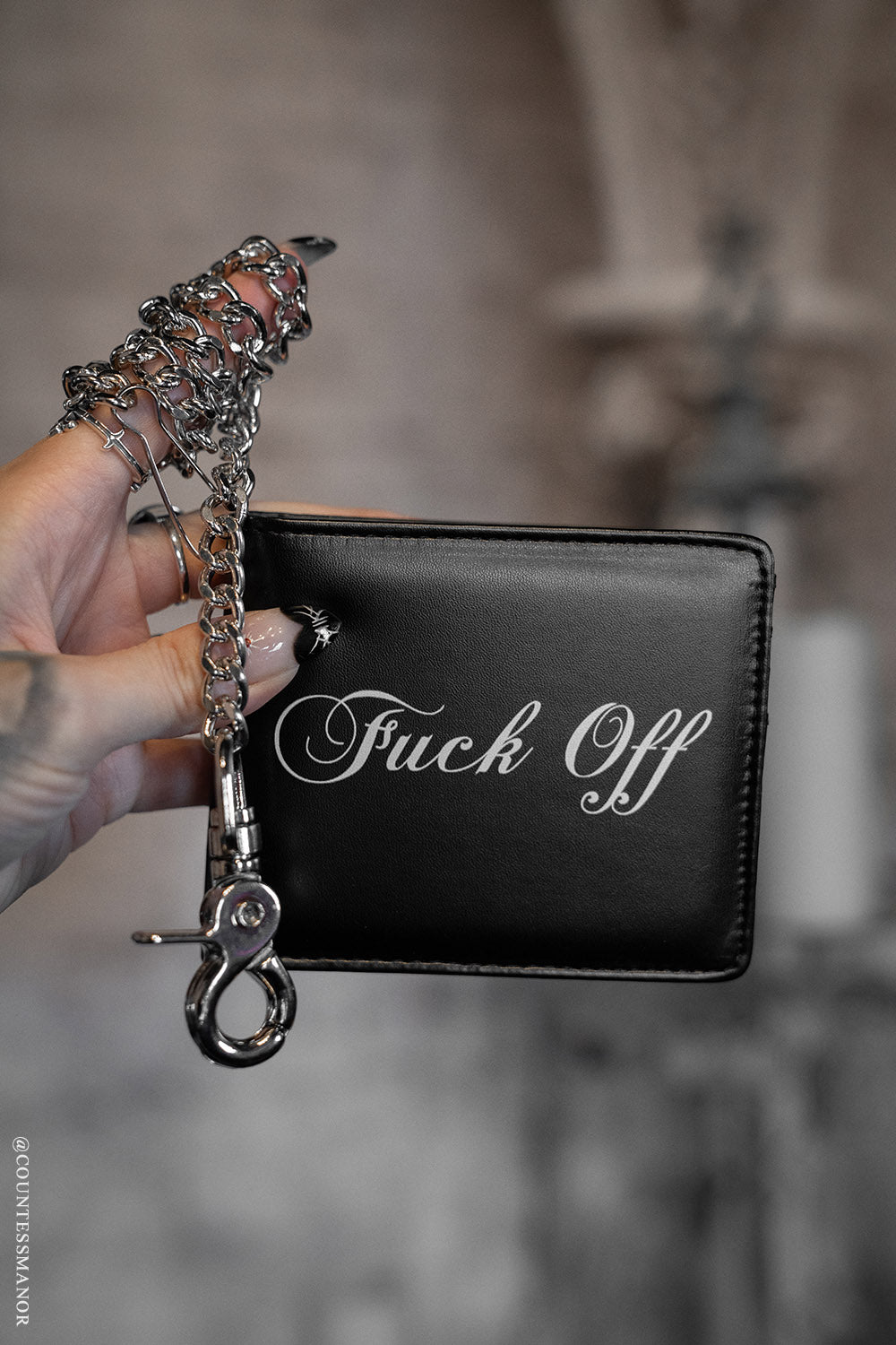 swear word funny punk wallet