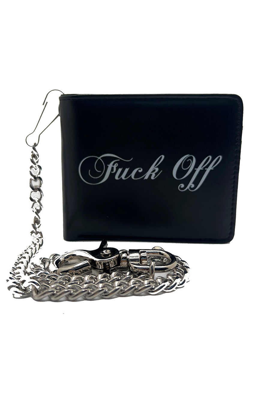 Fuck Off Bifold Wallet w/ Chain