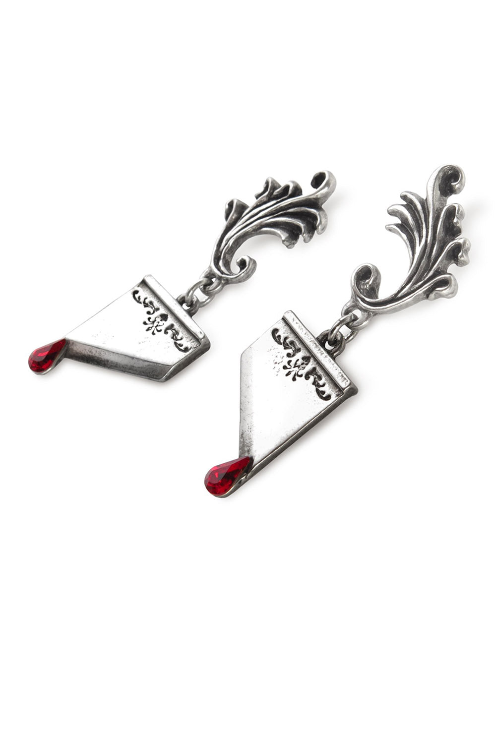 marie antoinette blood drop earrings 