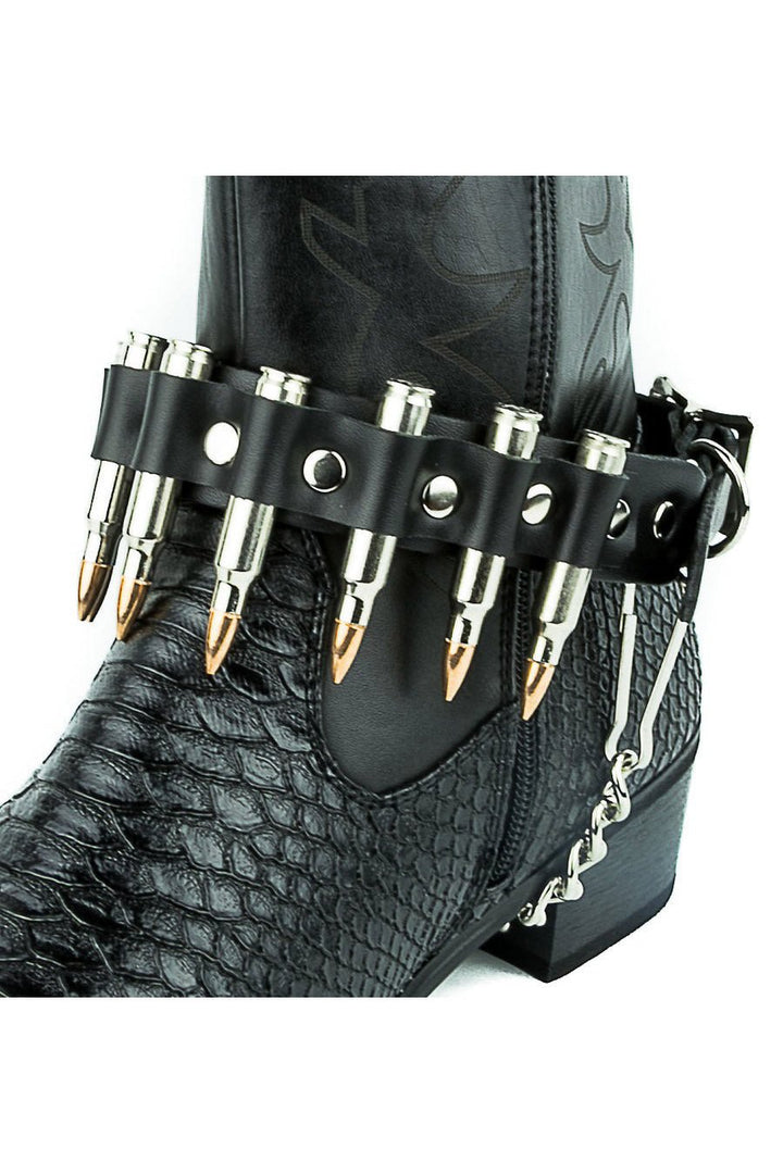 Gunner Bullet Shoe Strap [NICKEL] - jewelry - VampireFreaks - Funk Plus