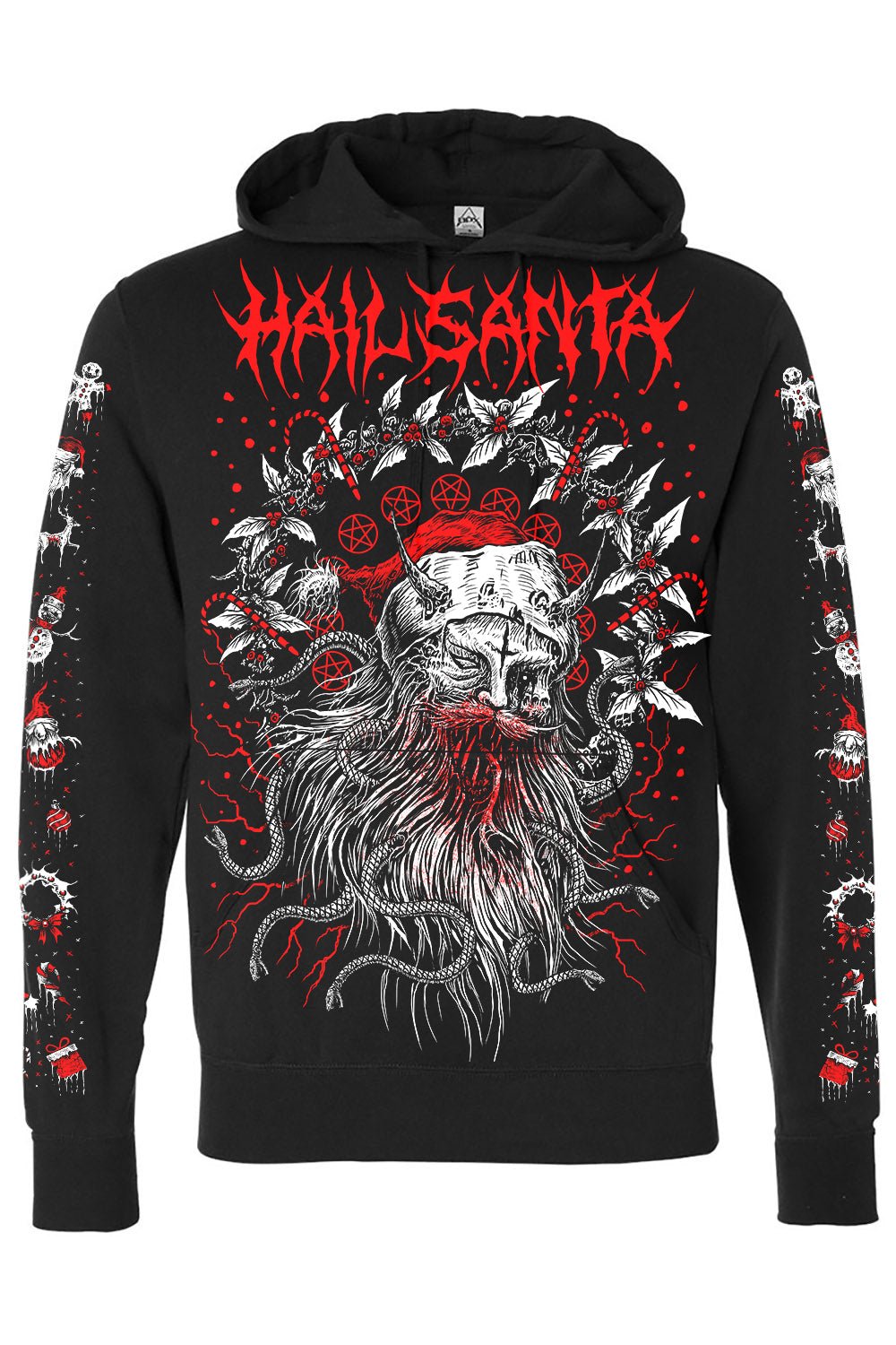 Hail Santa Hoodie [Zipper or Pullover] - mens outerwear - VampireFreaks - VampireFreaks