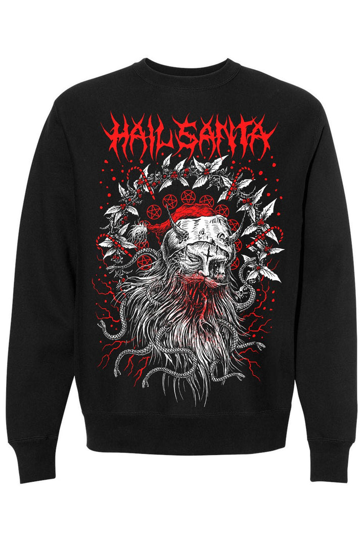 Hail Santa Sweatshirt - mens outerwear - VampireFreaks - VampireFreaks