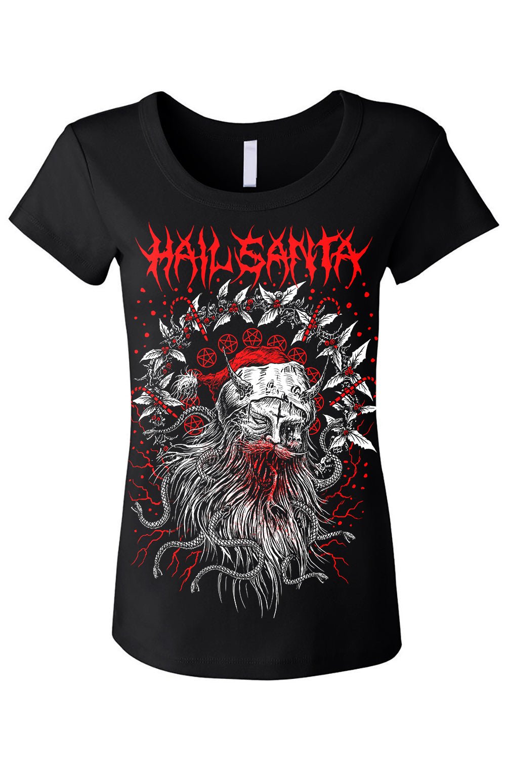 Hail Santa Tee [Multiple Styles Available] - graphic t-shirt - VampireFreaks - VampireFreaks