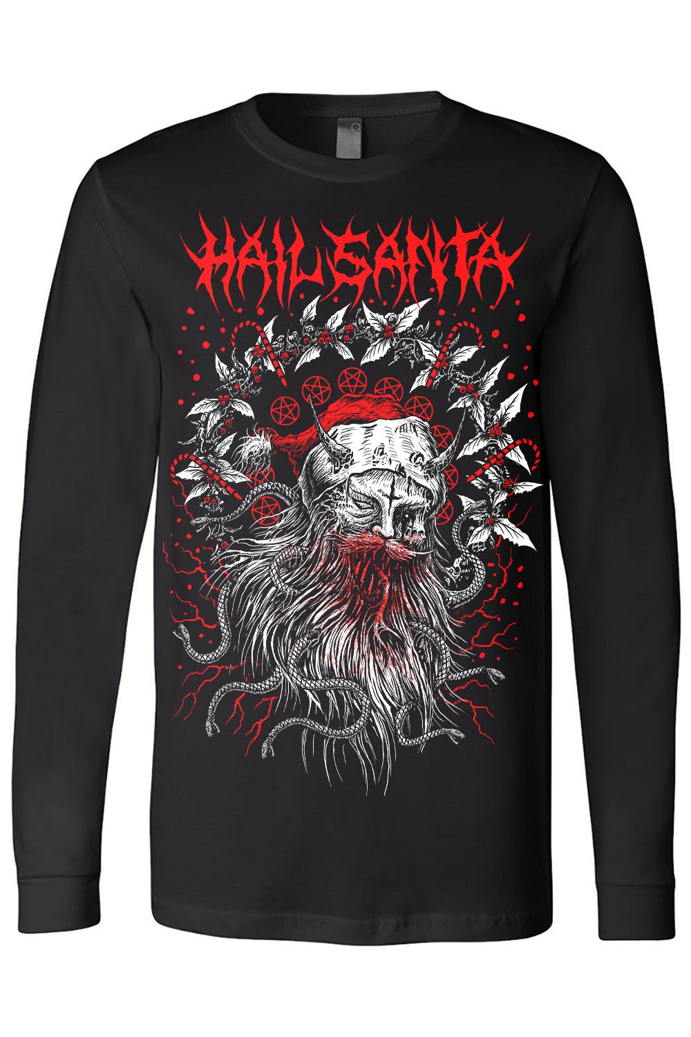 Hail Santa Tee [Multiple Styles Available] - graphic t-shirt - VampireFreaks - VampireFreaks