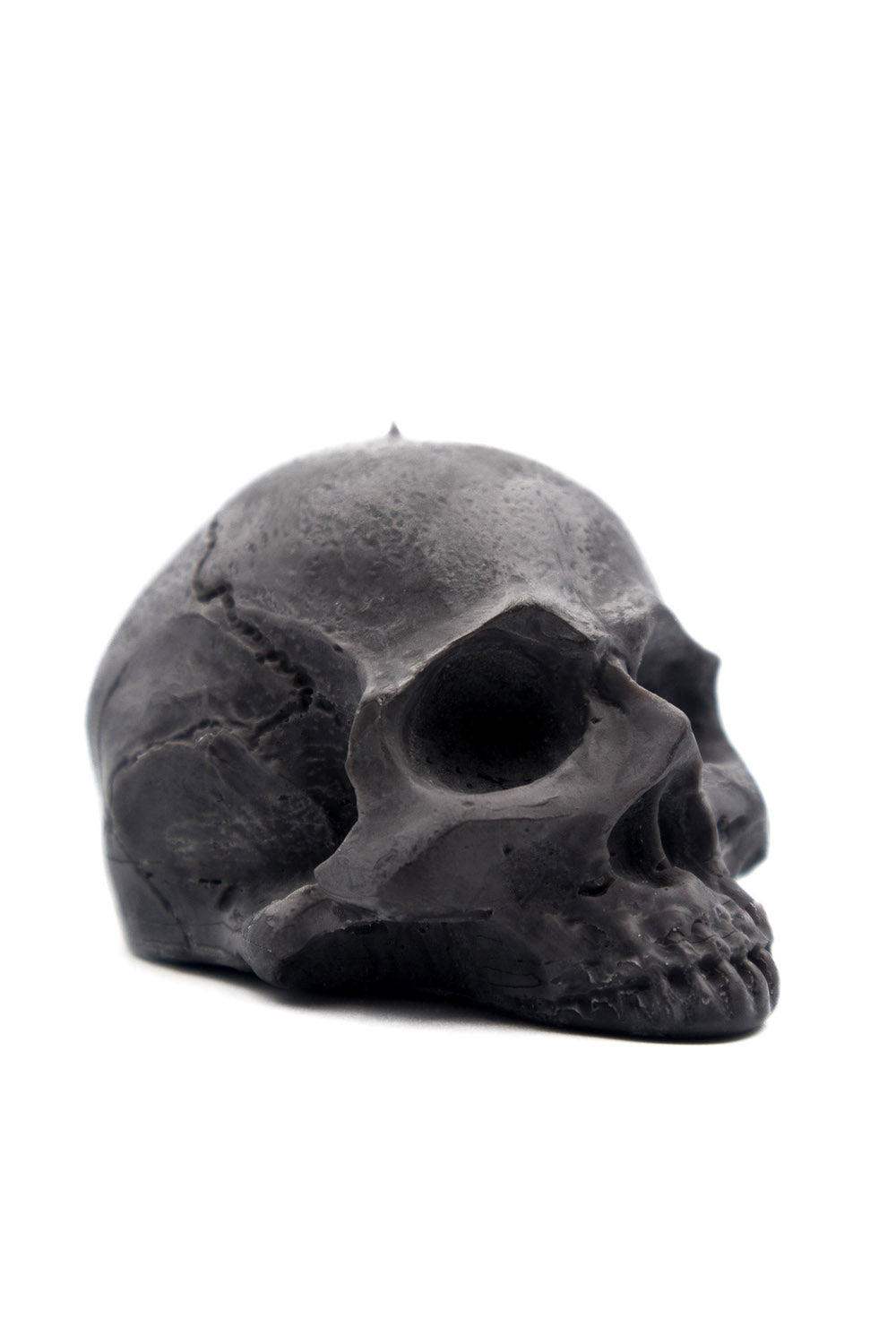 Half Skull Pillar Candle [Black] - housewares - VampireFreaks - A Pleasant Thought