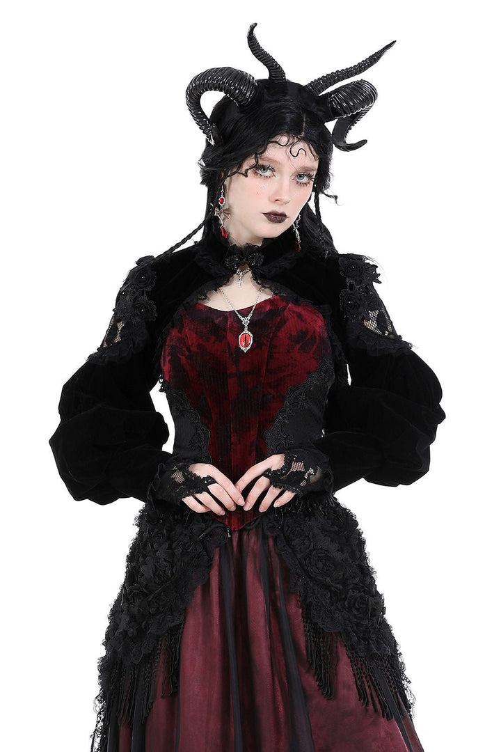 Hallowed Ground Gothic Bolero with Gloves - womens outerwear - VampireFreaks - Dark In Love