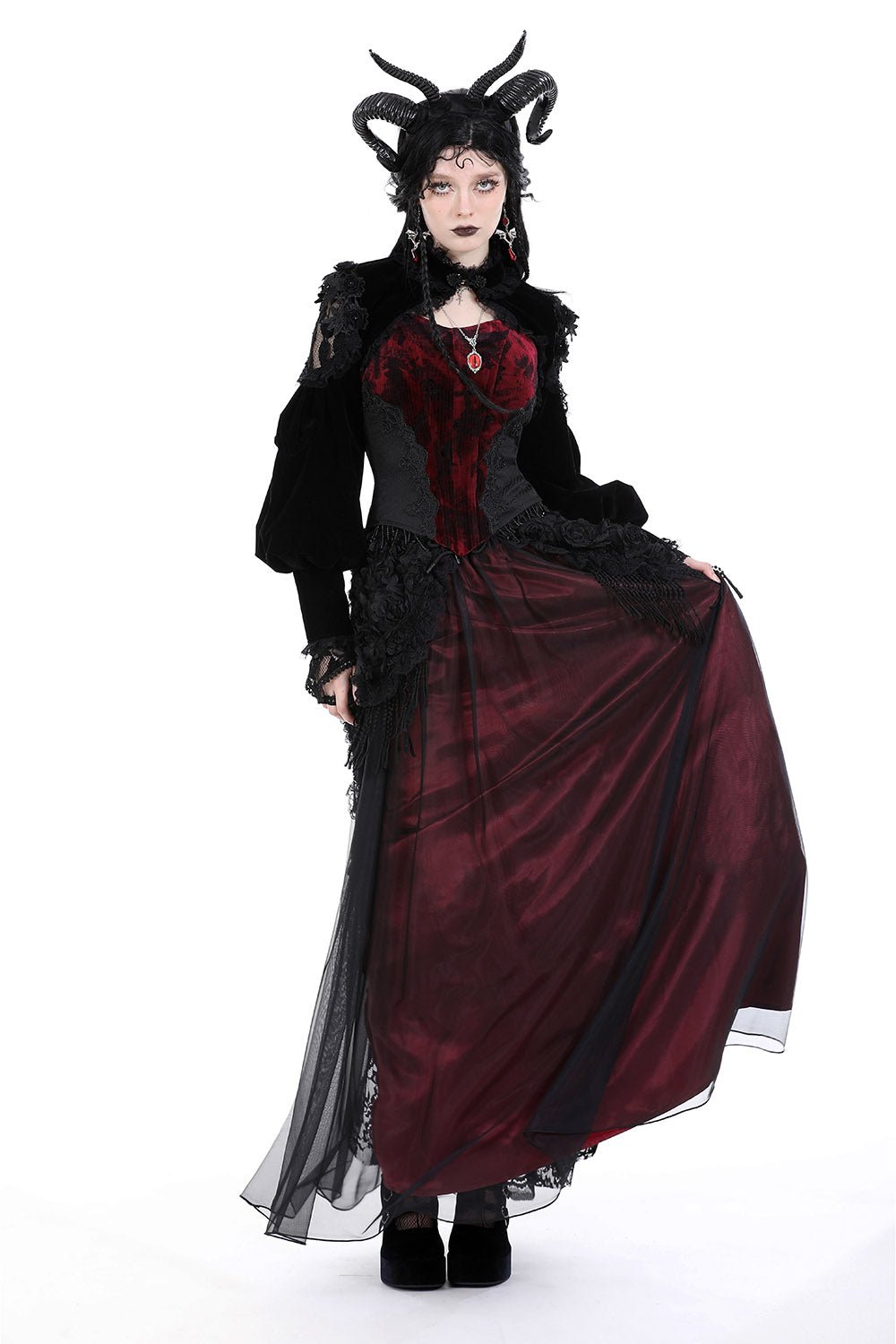 Hallowed Ground Gothic Bolero with Gloves - womens outerwear - VampireFreaks - Dark In Love