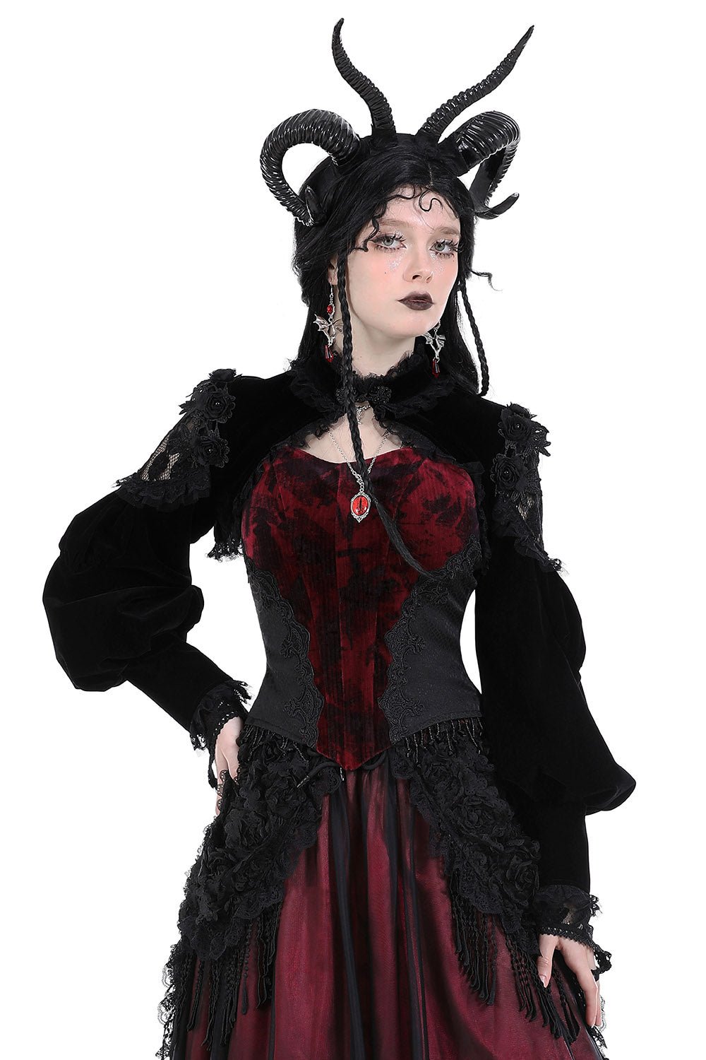 Hallowed Ground Gothic Bolero with Gloves - womens outerwear - VampireFreaks - Dark In Love