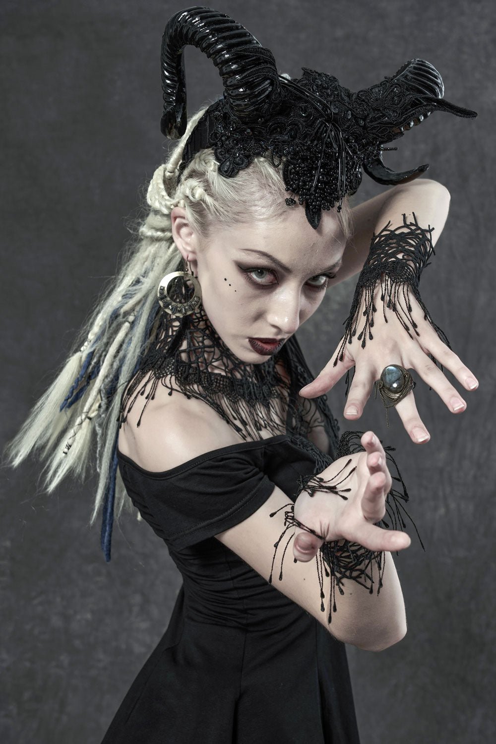 Hallowed Witch Collar & Glove Set - chokers - VampireFreaks - Punk Rave