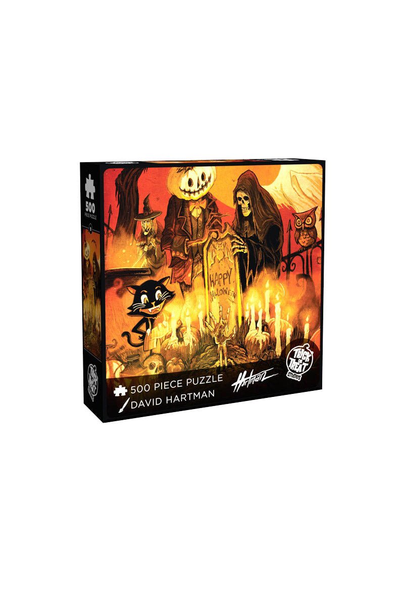 Halloween at the Cemetery Jigsaw Puzzle 500 pc - toys - VampireFreaks - Trick or Treat Studios