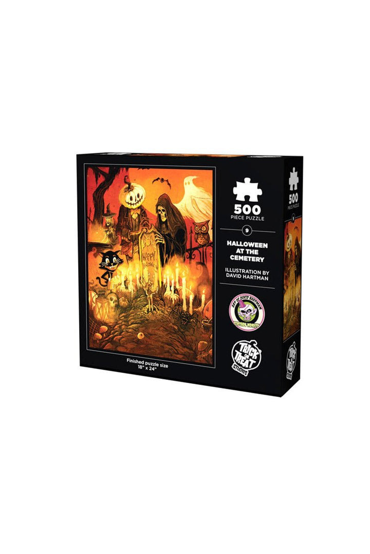 Halloween at the Cemetery Jigsaw Puzzle 500 pc - toys - VampireFreaks - Trick or Treat Studios