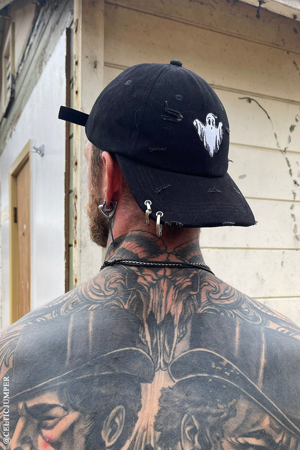 Ghost Pierced Baseball Cap