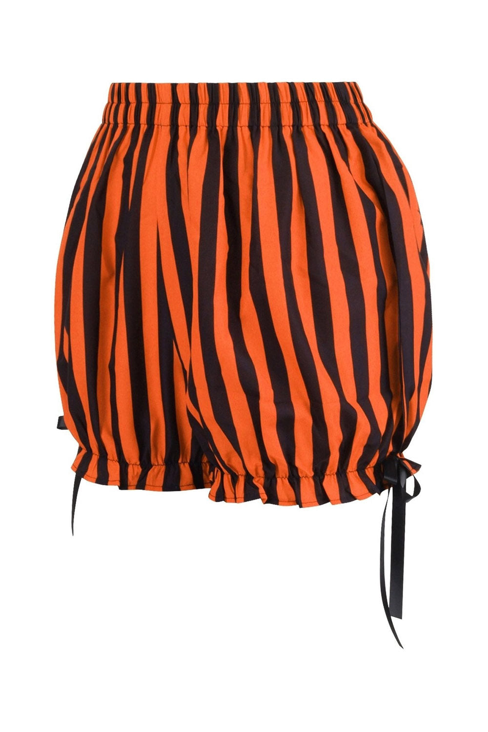 womens striped orange and black halloween bloomers
