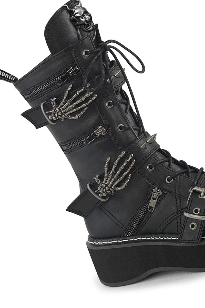 spiked skeleton bone womens shoes by demonia