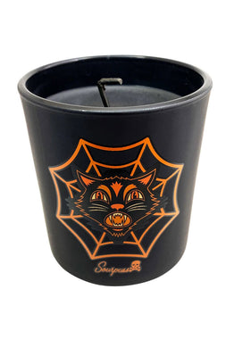 Halloween Pumpkin Cat Candle