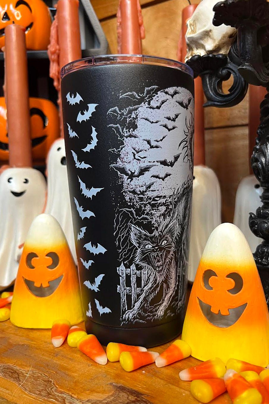 Halloween Cat 20 oz Travel Mug