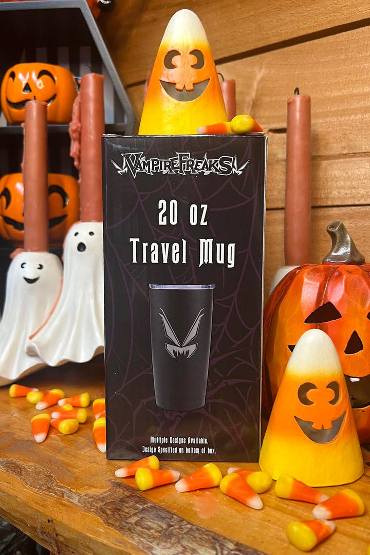 Halloween Cat 20 oz Travel Mug - housewares - VampireFreaks - VampireFreaks